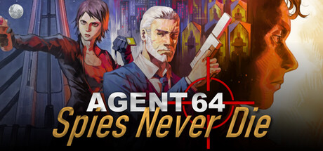 Illustrated Agent 64 header showing John Walter between two armed agents