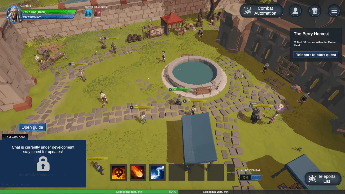 Pre-release Dominus Automa Combat Matrix and automation interface